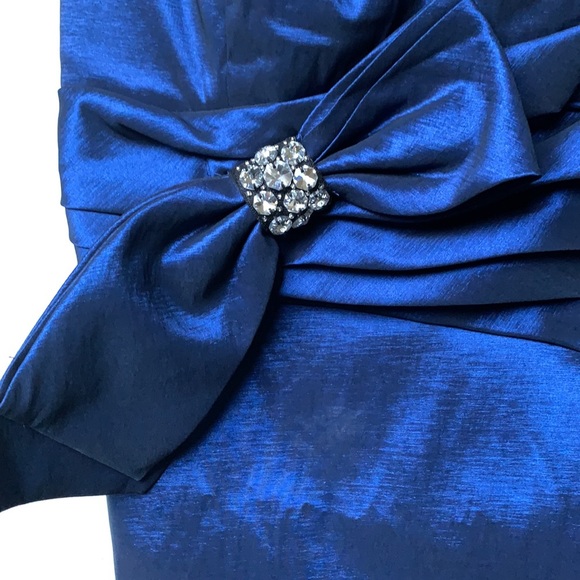 NWOT Forever 21 Plus Strapless Rhinestone Sapphire Dress - Picture 4 of 13